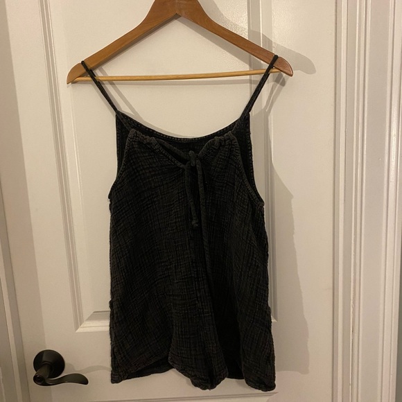 Urban Outfitters Out From Under Black Textured Sleeveless Romper - Picture 3 of 7